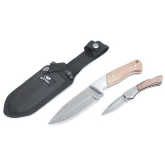 Mossy Oak Damascus Finish Knife Set Camo 2 Pack