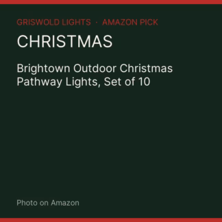 Brightown Outdoor Christmas Pathway Lights, Set of 10