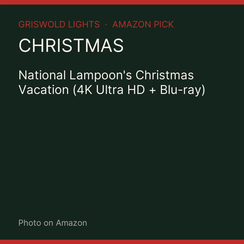 National Lampoon's Christmas Vacation (4K Ultra HD + Blu-ray)
