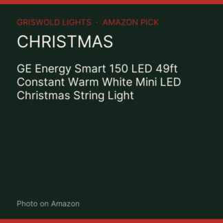 GE Energy Smart 150 LED 49ft Constant Warm White Mini LED Christmas String Light