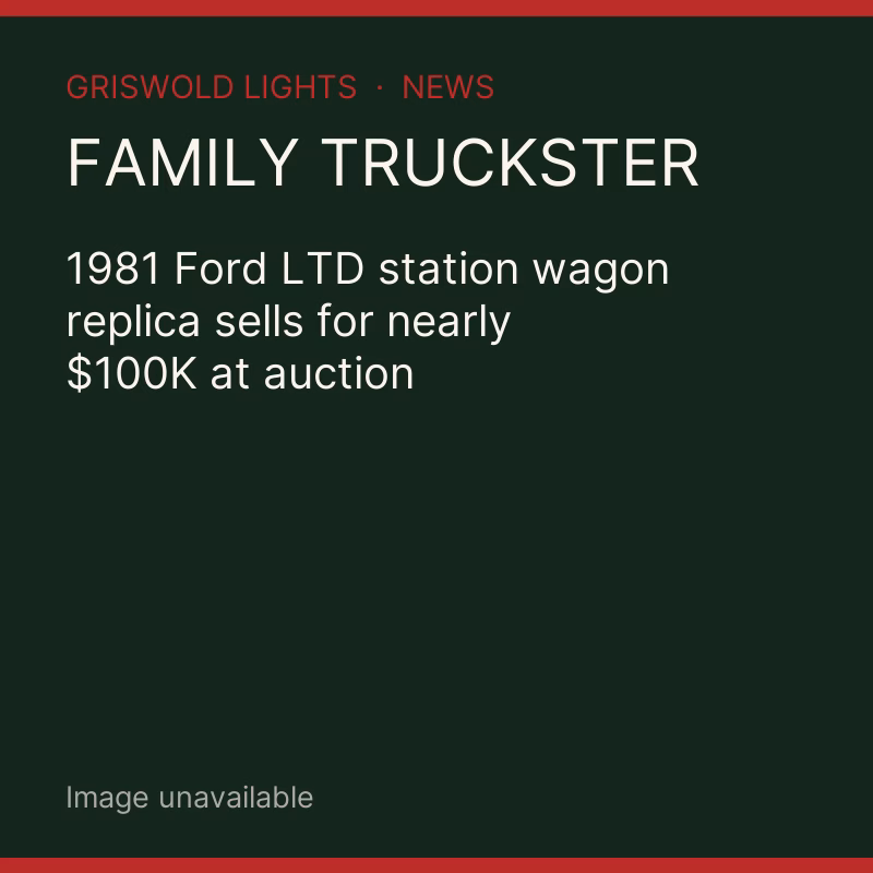Family Truckster replica auction — image unavailable